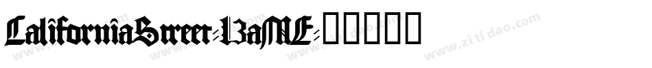CaliforniaStreet-L3aME字体转换