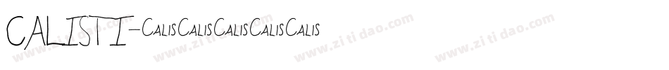 CALISTI字体转换