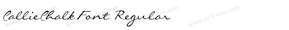 CallieChalkFont-Regular字体转换