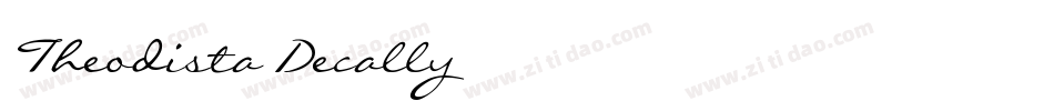 Theodista-Decally字体转换