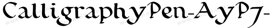 CalligraphyPen-AyP7字体转换