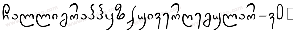 CalligraphyAquiverRegular-v0PA字体转换