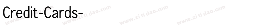 Credit-Cards字体转换