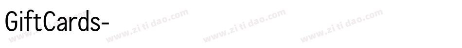 GiftCards字体转换