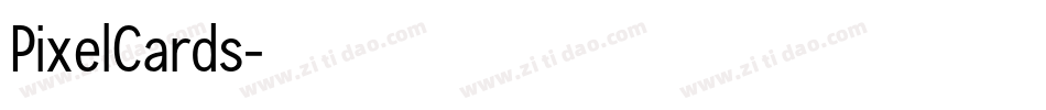 PixelCards字体转换