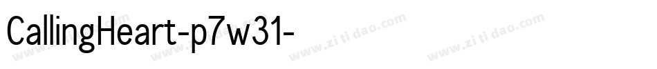 CallingHeart-p7w31字体转换