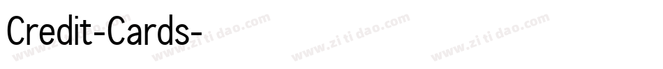 Credit-Cards字体转换