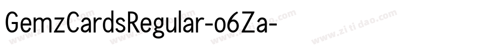 GemzCardsRegular-o6Za字体转换
