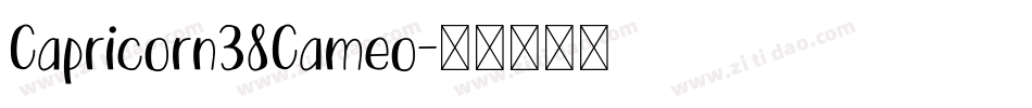 Capricorn38Cameo字体转换