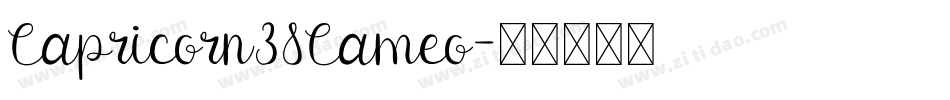 Capricorn38Cameo字体转换
