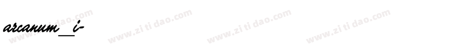 arcanum_i字体转换