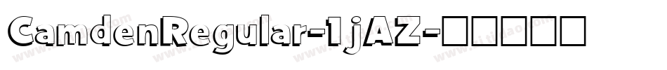 CamdenRegular-1jAZ字体转换
