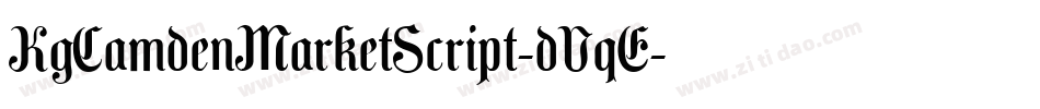 KgCamdenMarketScript-dVqE字体转换