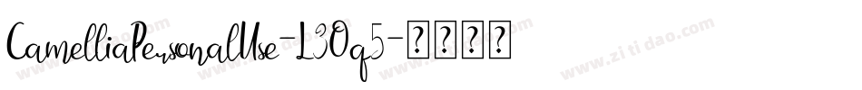 CamelliaPersonalUse-L3Oq5字体转换
