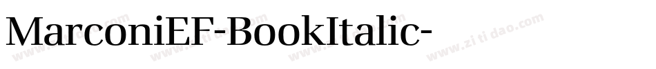 MarconiEF-BookItalic字体转换