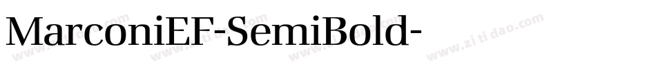 MarconiEF-SemiBold字体转换