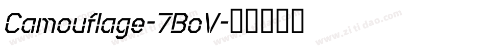 Camouflage-7BoV字体转换