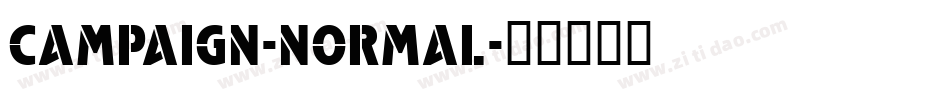 Campaign-Normal字体转换