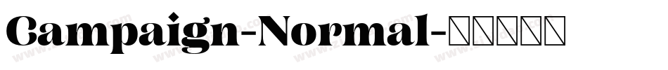 Campaign-Normal字体转换
