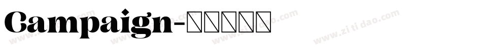Campaign字体转换