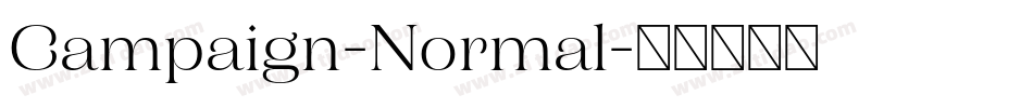 Campaign-Normal字体转换