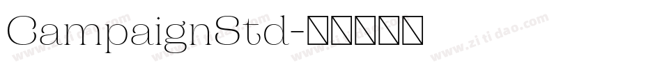 CampaignStd字体转换