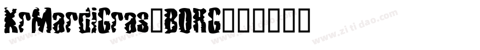 KrMardiGras-B0RG字体转换