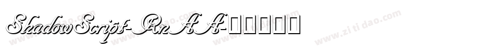 ShadowScript-RnAA字体转换