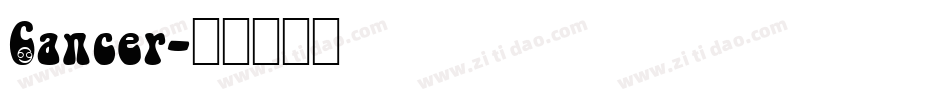Cancer字体转换