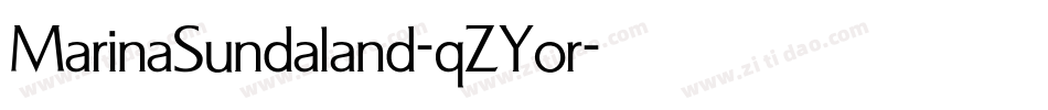 MarinaSundaland-qZYor字体转换
