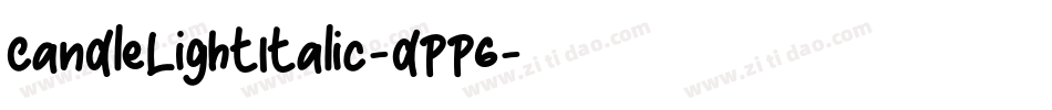 CandleLightItalic-dPP6字体转换