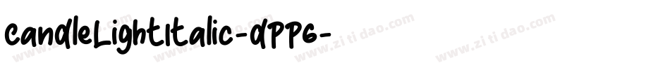 CandleLightItalic-dPP6字体转换