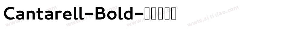 Cantarell-Bold字体转换