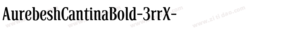 AurebeshCantinaBold-3rrX字体转换