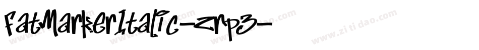 FatMarkerItalic-zrp3字体转换