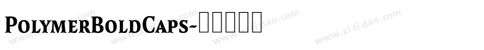 PolymerBoldCaps字体转换