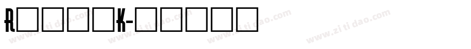 Robeck字体转换