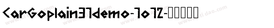 CarGoplain31demo-1o12字体转换