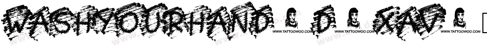 WashYourHand-d9xaV字体转换