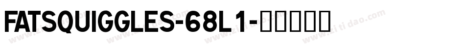 FatSquiggles-68L1字体转换