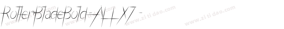 RollerBladeBold-ALLX7字体转换