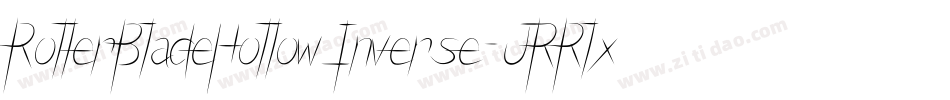 RollerBladeHollowInverse-JRRlx字体转换