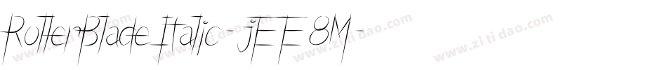 RollerBladeItalic-jEE8M字体转换