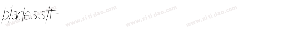 bladesslt字体转换