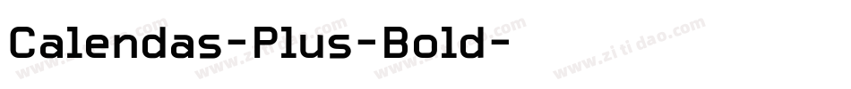 Calendas-Plus-Bold字体转换