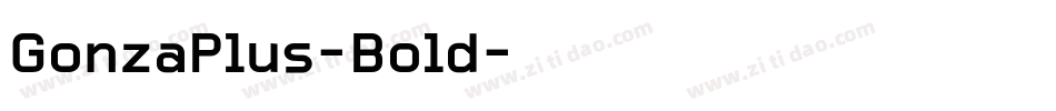 GonzaPlus-Bold字体转换