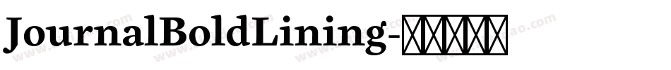 JournalBoldLining字体转换
