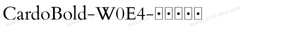 CardoBold-W0E4字体转换
