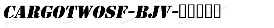 CargoTwoSf-BjV字体转换