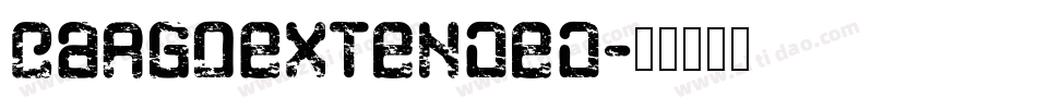 CargoExtended字体转换